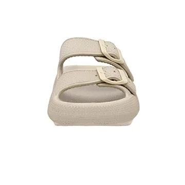 CUSHIONAIRE Women's Cloud Slide Sandals for Comfort