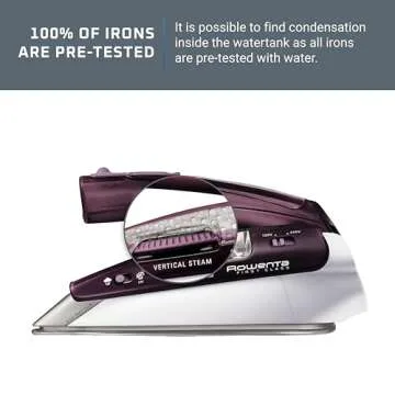 Rowenta Compact Travel Iron with Dual Voltage and Steam