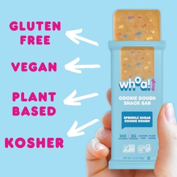 Whoa Dough Edible Cookie Dough Bars - Gluten Free Snack