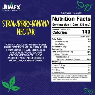 Jumex Guava and Strawberry-Banana Nectar Fridge Pack 11.3 Fl oz (12-Pack)