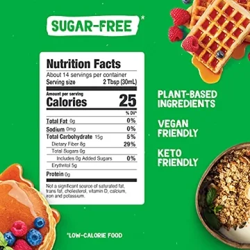 Pyure Organic Maple Flavored Syrup Zero Sugar Keto Vegan