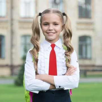 Luckyvestir Adjustable Red Pre-tied Necktie for All