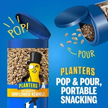 PLANTERS Pop & Pour Sunflower Seeds Delicious Snack
