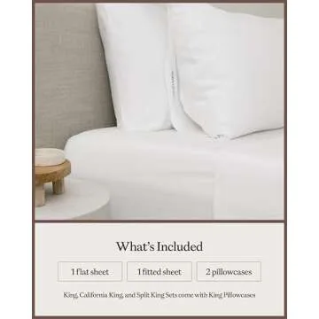 Cozy Earth Luxury Bed Sheet Set - 100% Viscose from Bamboo Fabric, Ultra-Soft & Breathable, Fits Regular & Deep Pocket Mattresses up to 20" - 4 Pieces Queen Sheet Set White