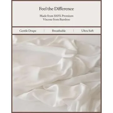 Cozy Earth Luxury Bed Sheet Set - 100% Viscose from Bamboo Fabric, Ultra-Soft & Breathable, Fits Regular & Deep Pocket Mattresses up to 20" - 4 Pieces Queen Sheet Set White