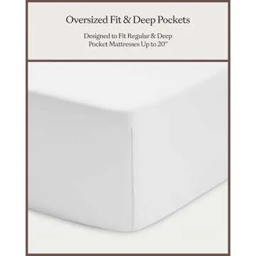 Cozy Earth Luxury Bed Sheet Set - 100% Viscose from Bamboo Fabric, Ultra-Soft & Breathable, Fits Regular & Deep Pocket Mattresses up to 20" - 4 Pieces Queen Sheet Set White