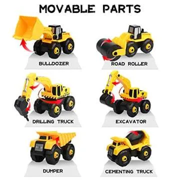 Sanlebi Take Apart Truck Car Toys - STEM Building Set