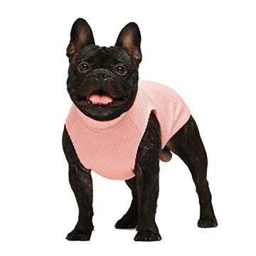 Fitwarm 2-Pack Turtleneck Dog Sweater Puppy Winter Clothes Doggie Knitted Vest Pet Cold Weather Clot...