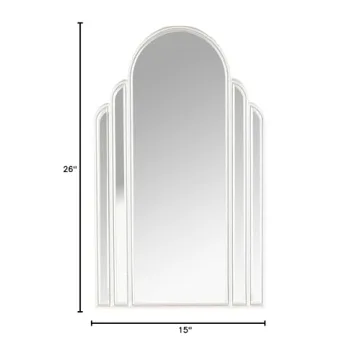 Elk Home Chrysler II Silver Mirror for Art Deco Style