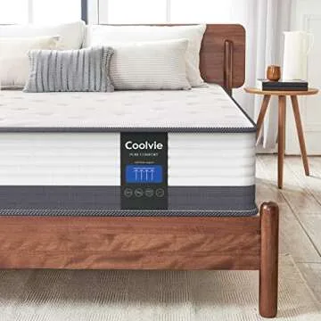 Coolvie 10 Inch Full Size Mattress - Breathable and Supportive Design with Motion Isolation
