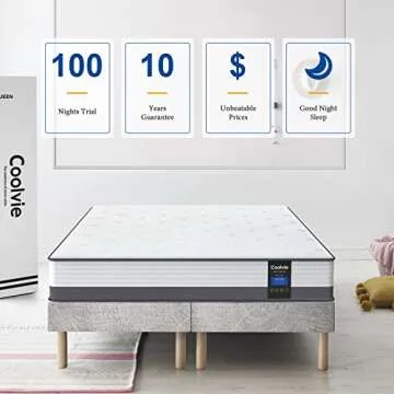 Coolvie 10 Inch Full Size Mattress with Breathable Design and Support