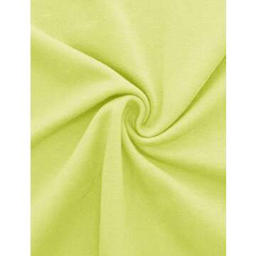 Yuccalley Women's Summer Crop Tops Short Sleeve Round Neck T-Shirt Basic Tees (Yellow, Small)