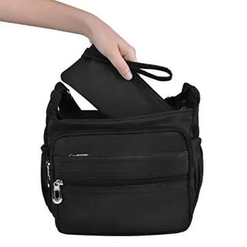 Crossbody Bag for Women Waterproof Casual Nylon Purse