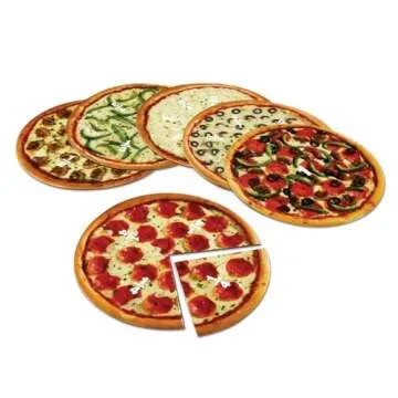 Learning Resources Magnetic Pizza Fractions, Fraction Games for Kids, 24 Pieces, Ages 6+