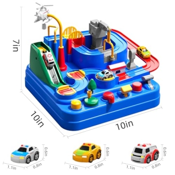 TEMI Boys Toys Car Track Adventurous Race Set for Kids