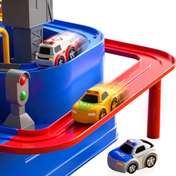 TEMI Boys Toys Car Track Adventurous Race Set for Kids