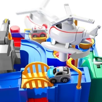 TEMI Boys Toys Car Track Adventurous Race Set for Kids