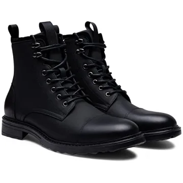 Vostey Men's Stylish Casual Boots with Zipper Design