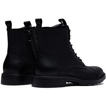 Vostey Men's Stylish Casual Boots with Zipper Design