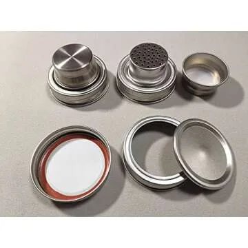 Mason Jars Shaker Lids Regular Mouth Sealing Lids for Mix Spices Canning Jar Lid Set of 4