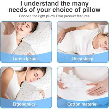 Busarilar Pregnancy Pillows for Sleeping, Maternity/Pregnancy Body Pillow Support for Back, Legs, Belly, HIPS of Pregnant Women, Detachable and Adjustable with Pillow Cover (Grey, Small)