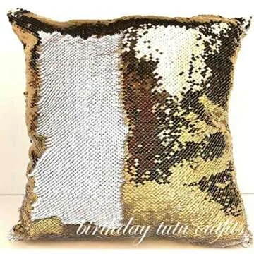 Unicorn Custom Sequin Pillow - Personalized Gift for Kids