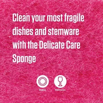 Scotch-Brite Delicate Care Scrub Sponge - Gentle & Durable