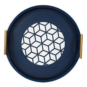 Kate and Laurel Caspen Tray: Stylish and Functional 15.5 Inch Tray