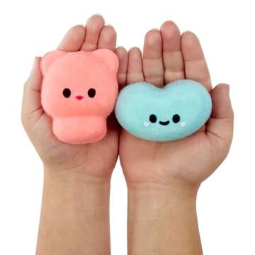 Fluffie Stuffiez Jelly Bean & Gummy Bear Minis Collectible Feature - Surprise Reveal Unboxing Soft a...