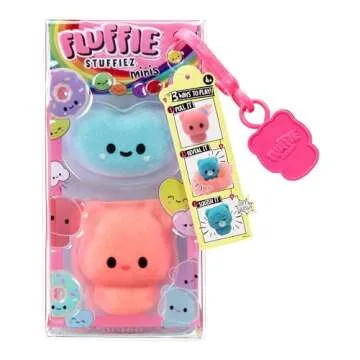 Fluffie Stuffiez Jelly Bean & Gummy Bear Minis Collectible Feature - Surprise Reveal Unboxing Soft and Squishable Tactile Play Fidget DIY