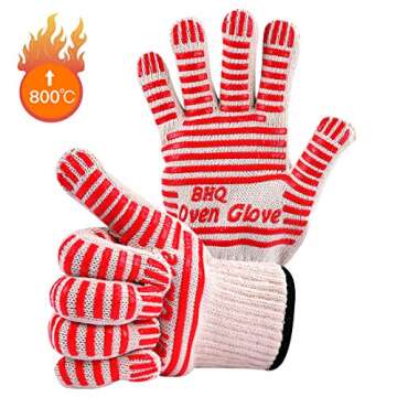 CZSYZCZS Oven Gloves Oven Mitts Heat Resistant Oven Mitts with Fingers,Oven Gloves with Fingers Cook...