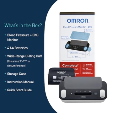 Comprehensive OMRON Blood Pressure and EKG Monitor