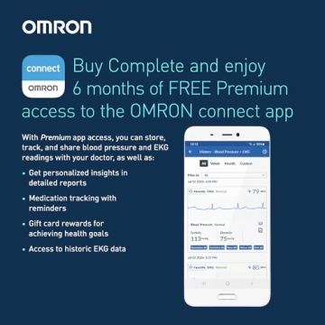 Comprehensive OMRON Blood Pressure and EKG Monitor