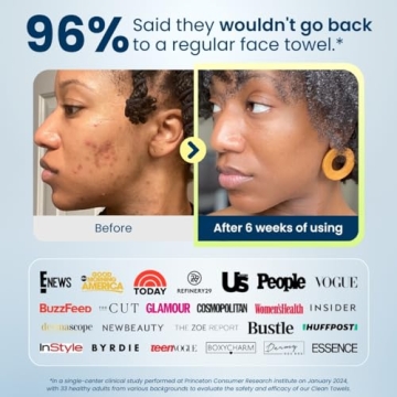 Clean Skin Club Clean Towels XL 50-Count Biodegradable Facial Towels