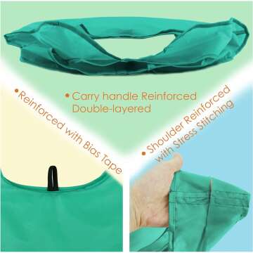 BeeGreen Eco-Friendly Reusable Grocery Bags 10 Pack