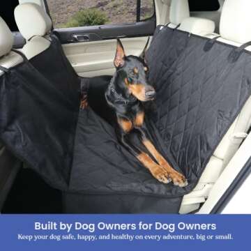 4Knines Dog Seat Cover for Cars and SUVs - Heavy Duty
