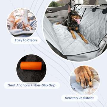 4Knines Dog Seat Cover for Cars and SUVs - Heavy Duty