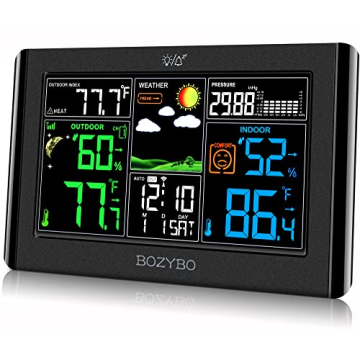 BOZYBO Weather Station Wireless Indoor Outdoor Thermometer