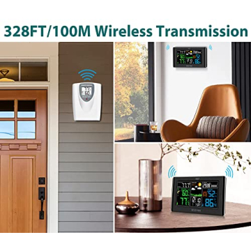 BOZYBO Weather Station Wireless Indoor Outdoor Thermometer