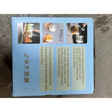 Charming Binoster Bear Double Wall Glass Mugs for Gifting