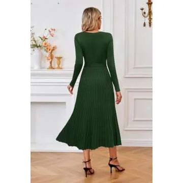 Arach&Cloz Fall Women's Sweater Dress - Elegant and Versatile