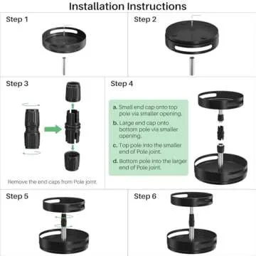 Lazy Susan Organizer Spice Rack - 2 Tier Height Adjustable Spice Organization for Cabinet, Metal Seasoning Organizer Lazy Turntable Spice Organizer for Table Top Pantry Kitchen Storage (10 inch)