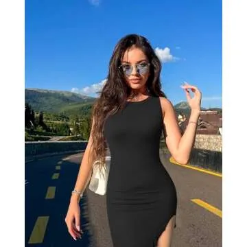 OQQ Elegant Party Dress: Ruffled and Stylish