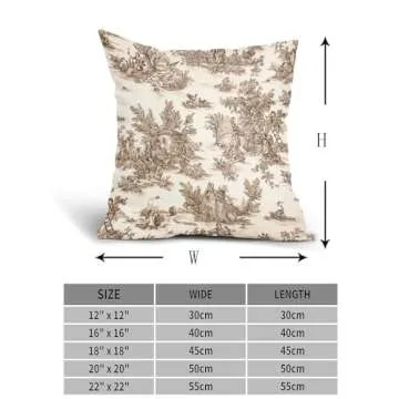 apport French Country Decorative Pillow Covers for Home