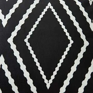 Nestinco Set of 2 Black Pillow Covers 18 x 18 inches Boho Aztec Polyester Blend Square Decorative Throw Pillow Covers for Sofa Couch Bed Decor