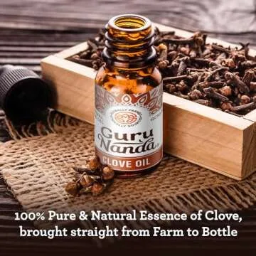 GuruNanda Clove Essential Oil (2 Pack x 0.5 Fl Oz) - 100% Pure, Natural and Undiluted Aromatherapy Oil - Premium Diffuser Oil, Perfect for Massages & DIY Recipes - Helps Support Muscle & Joint Pain