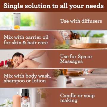 GuruNanda Clove Essential Oil (2 Pack x 0.5 Fl Oz) - 100% Pure, Natural and Undiluted Aromatherapy Oil - Premium Diffuser Oil, Perfect for Massages & DIY Recipes - Helps Support Muscle & Joint Pain