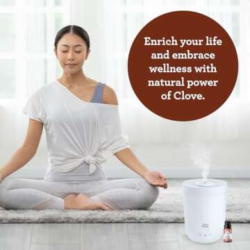 GuruNanda Clove Essential Oil (2 Pack x 0.5 Fl Oz) - 100% Pure, Natural and Undiluted Aromatherapy Oil - Premium Diffuser Oil, Perfect for Massages & DIY Recipes - Helps Support Muscle & Joint Pain