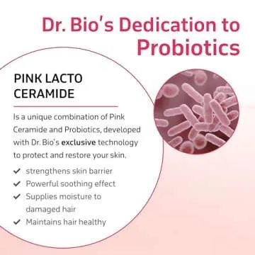 Dr. Bio Pink Repair Hair Oil (6.76oz/200ml) | Deep Conditioning Oil for Damaged, Dry Hair | Split End Repair with Probiotics & Protein | Hydrating Lightweight Formula | Vegan Korean Hair Care