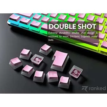 Ranked Pudding v2 PBT Keycaps for RGB Gaming Keyboards